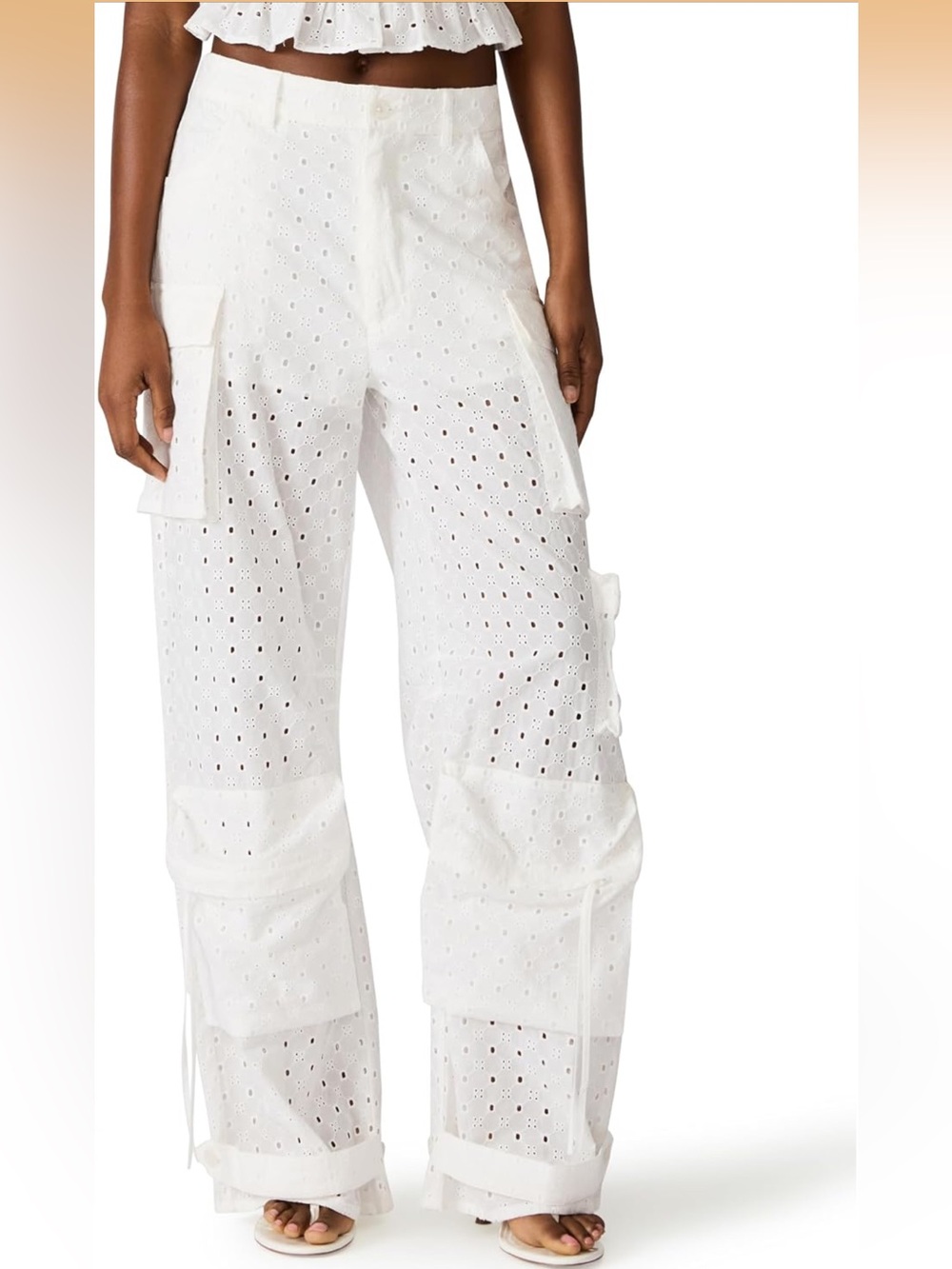Steve Madden Women's Duo Pant in Eyelet XS. 2663/bb14-5